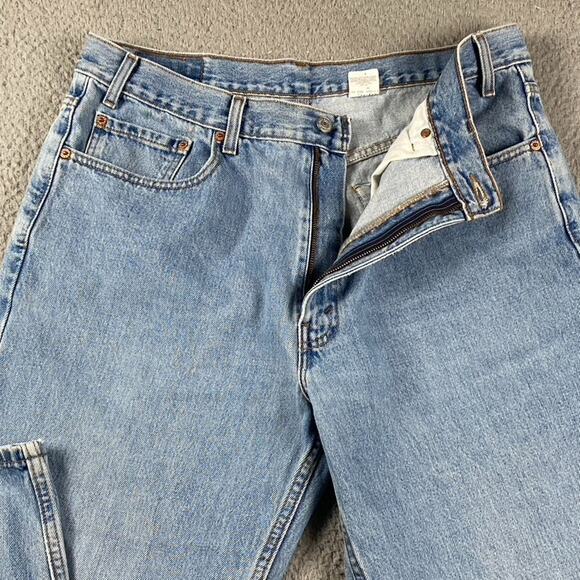 VTG Levi's 550 Relaxed Fit Jeans Men's 38x32 Medium Wash Y2K 2000's Distressed - Picture 2 of 12